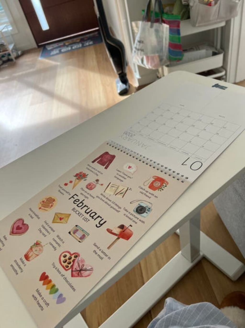 2026 Bucket List Spiral Calendar