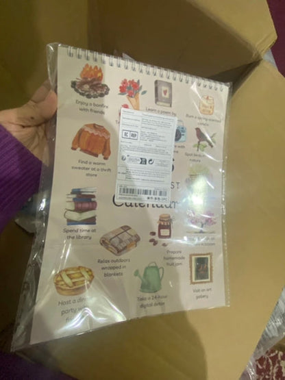 2026 Bucket List Spiral Calendar